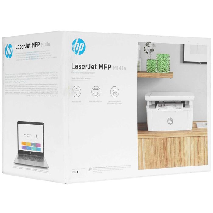 - МФУ HP LaserJet M141a (A4, 20 стр/мин, 64Mb, USB, лазерное)