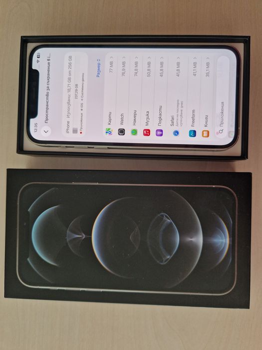 iPhone 12 Pro Silver-256gb /100% battery health