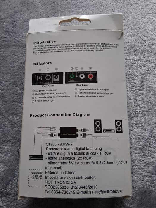 Convertor audio digital la analog