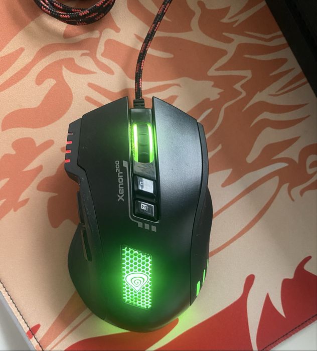 Mouse Gaming NATEC Genesis Xenon 200, 3000 dpi, negru