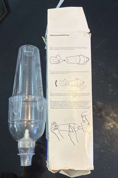 Помпа инхалатор Nebulator спейсър за дозирани аерозоли нов