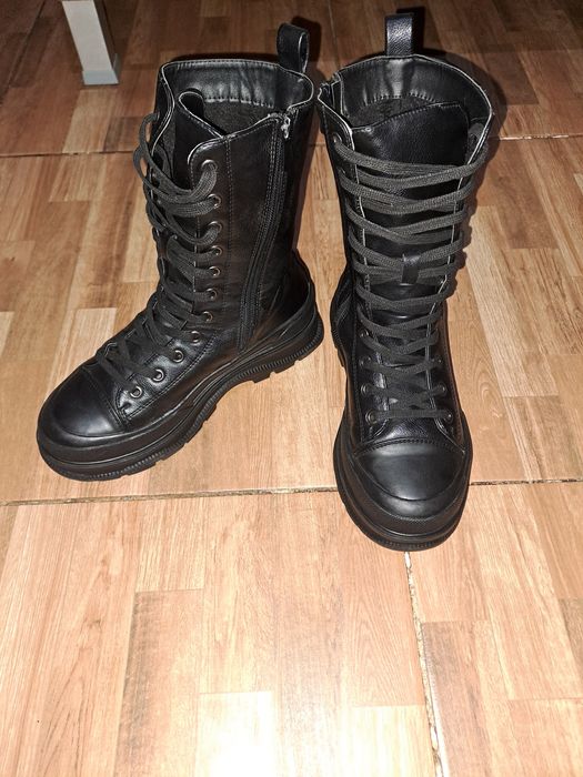 Ghete inlocuitor piele 37 inalte stil Musette