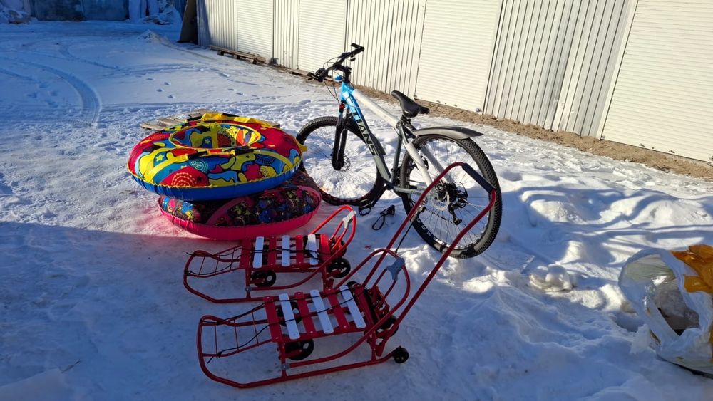 Ватрушки санки велосипед НОВЫЕ!!