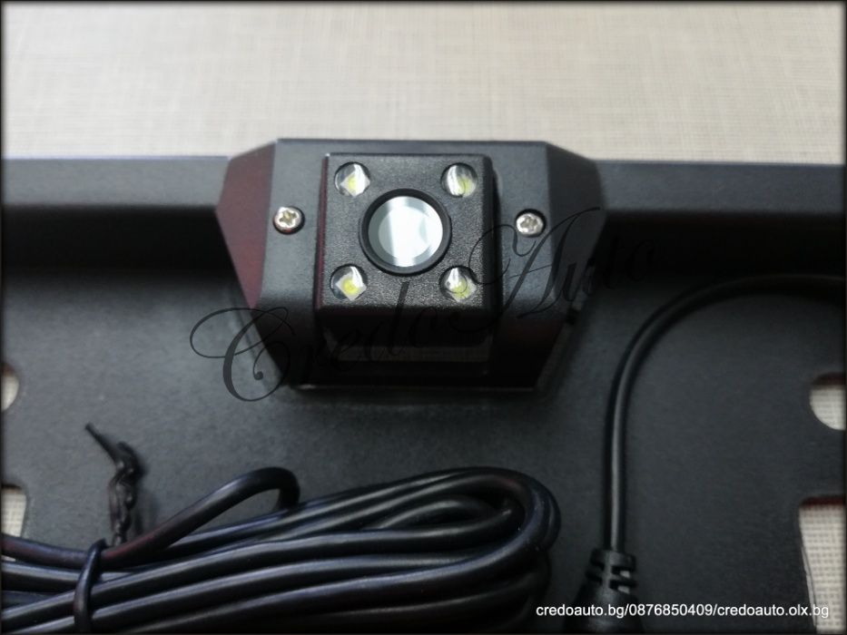 Промо!3в1 Рамка за Номер+Парктроник+Камера с широк ъгъл 170 градуса!