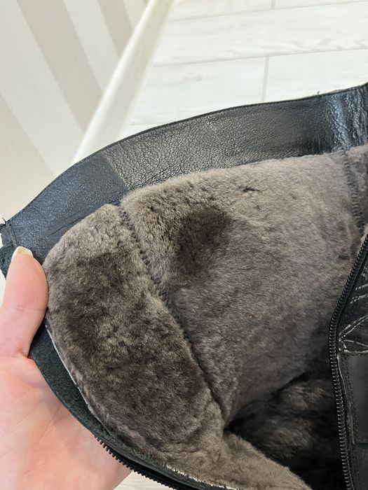 Кожаные сапоги