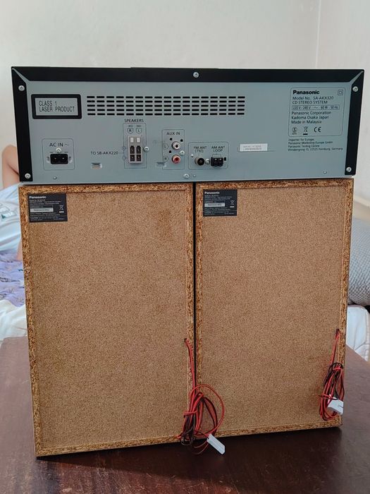 Аудио система High Power Panasonic SC-AKX320E-K, 450 W RMS, Dual USB, Bluetooth