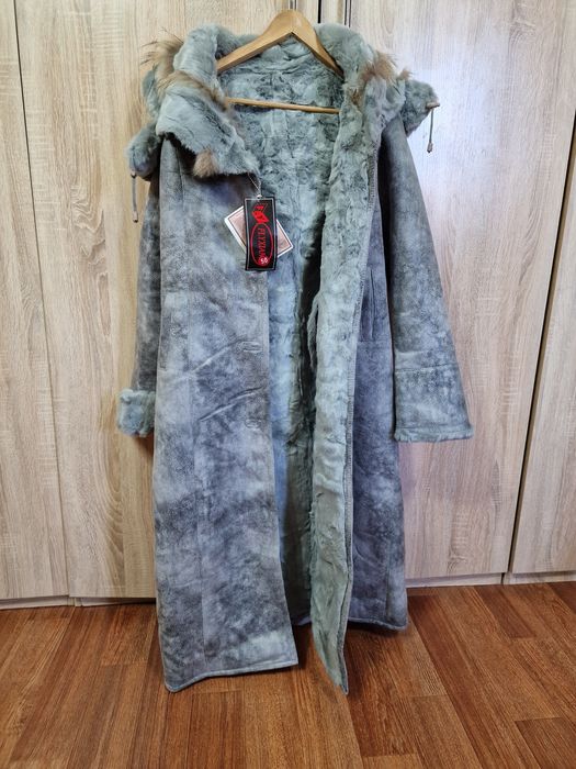 Дубленка серая. Новая