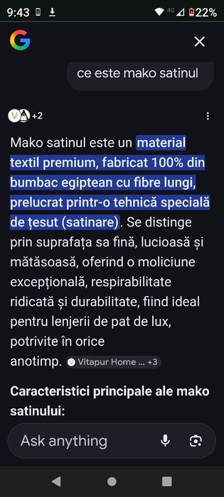 Lenjerie de pat lux bumbac egiptean mako satin