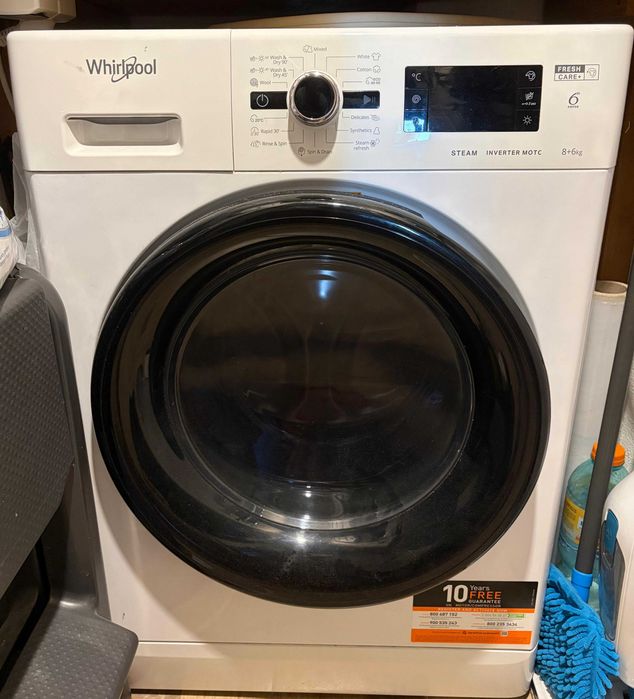 Masina de spalat si uscator, Whirlpool, FWDG 861483