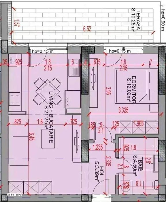 OFERTA !!! Studio 2 Camere 52 mp COMISION ZERO