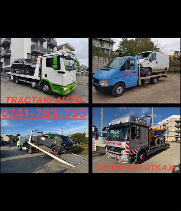 Tractari auto NON Stop / platforma auto Cluj