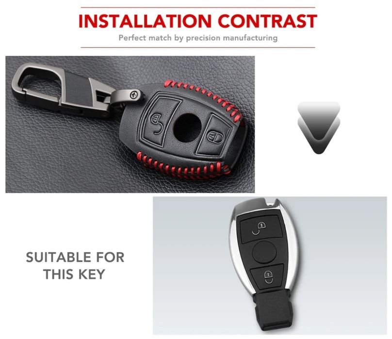 Кожен ключодържател мерцедес mercedes кожен калъф мерцедес mercedes