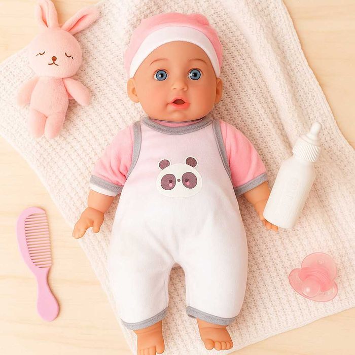 Реалистично говорещо бебе с аксесоар шише