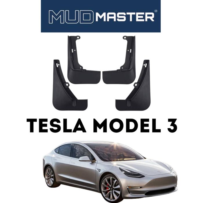 Брызговики для Tesla model 3 от «MudMaster»