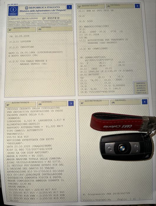 Bmw automat 320d e91 facelift avariat lovit porneste se deplaseaza