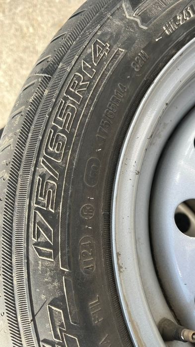 Диски R14  с летних резиной 4/98