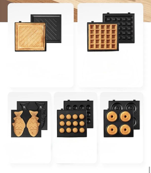 Вафельница красного цвета