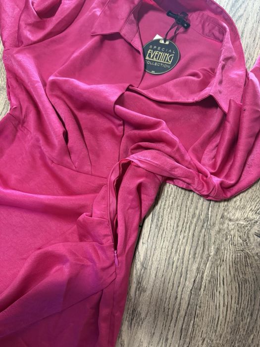 Официална розова рокля