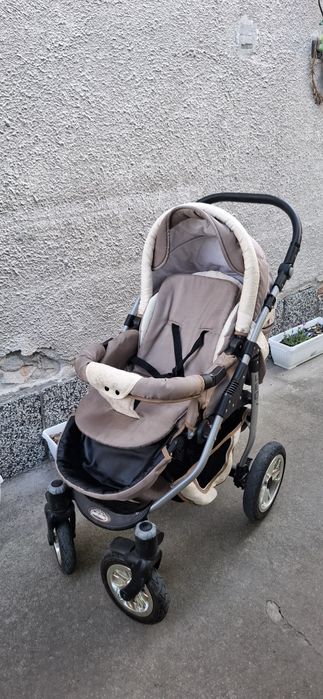 Baby Merc Leo Бебешка количка 2 в 1 Бежова.
 Удобна, стилна и супер маневрена!