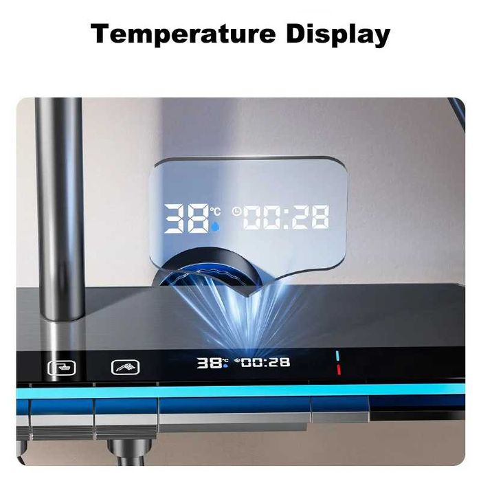 Модерен интелигентен душ с дисплей и LED подсветка D52