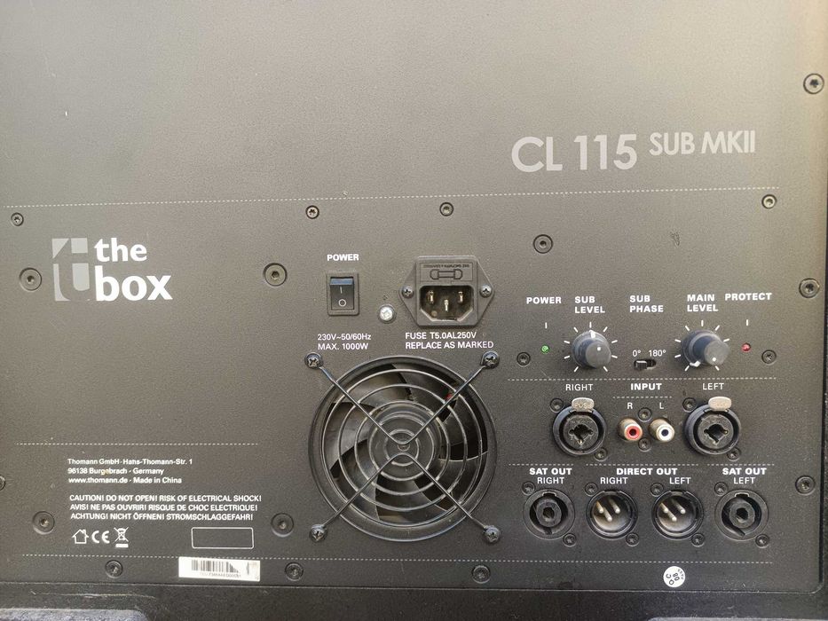 The boX Сабвуфер акт 15" и 2 шт пассивные сат