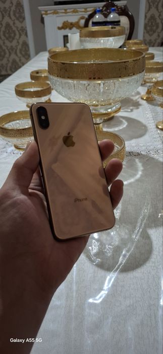 Iphone xs gold face id true tone ishlidi