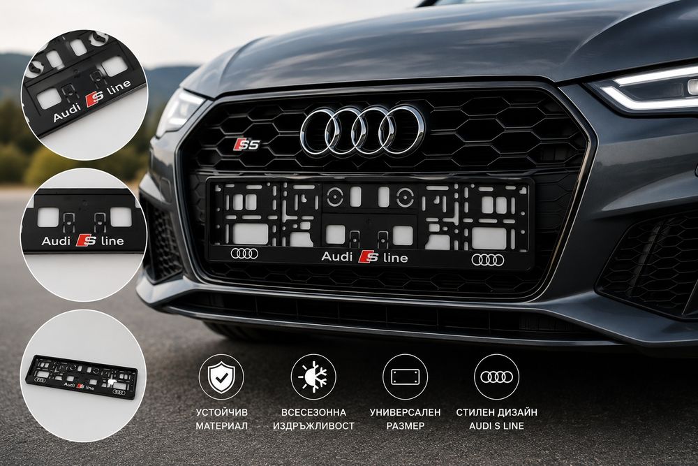 Рамки за регистрационен номер Audi S Line