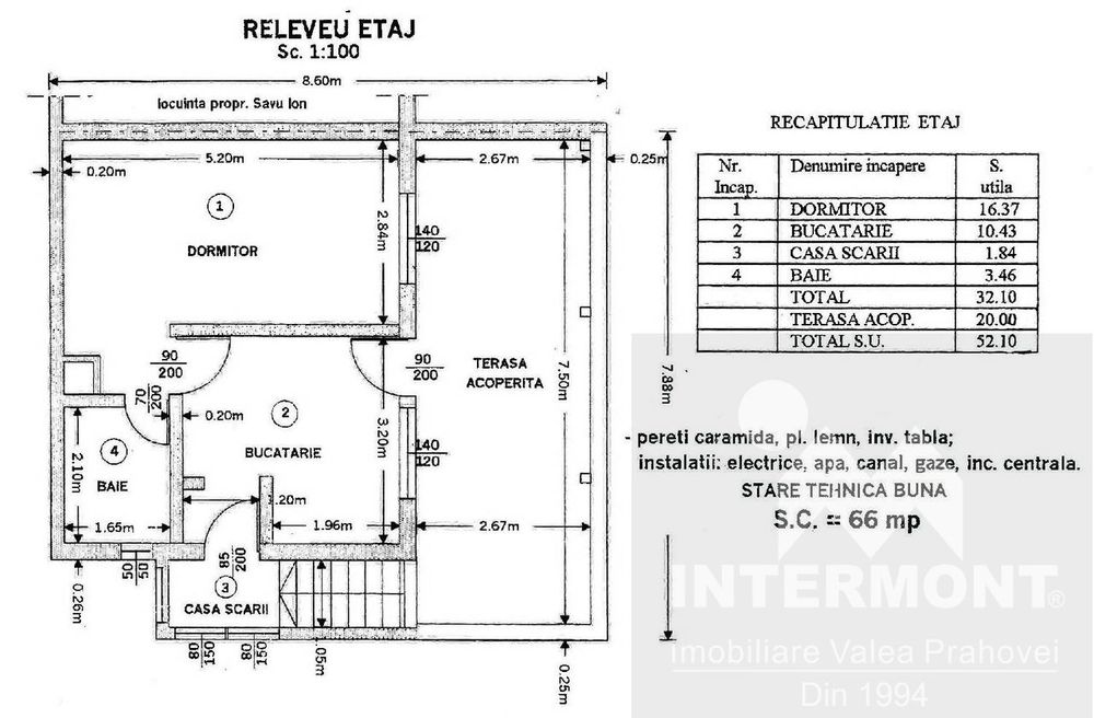 Apartament de vânzare în Bușteni – 4 camere |Preț: 98.500