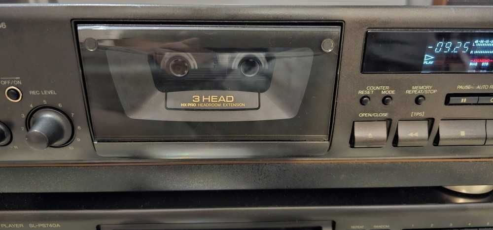 Deck Technics RS-BX646 Direct Drive, 3 capete, poze reale, test video