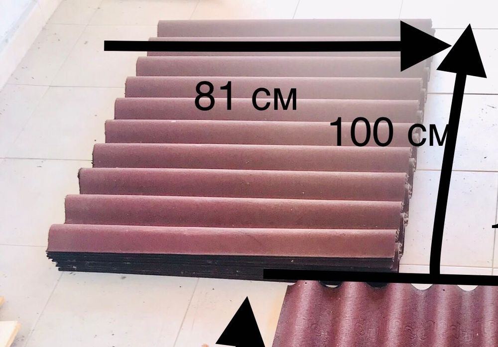червена  Ондулин Стандарт+ дерев. доски