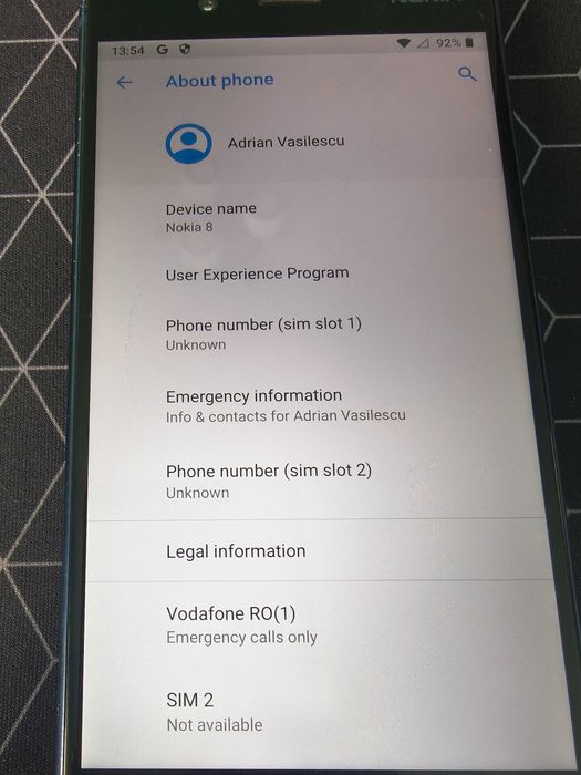 Nokia 8 TA-1004 cu Android 9