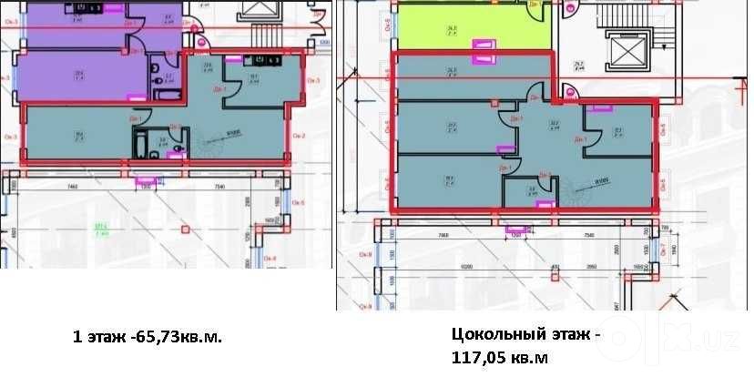Яшнабад | Obi Hayot | 4–5-ком 65,73 м² 1 этаж | Захидова, Рисовый!