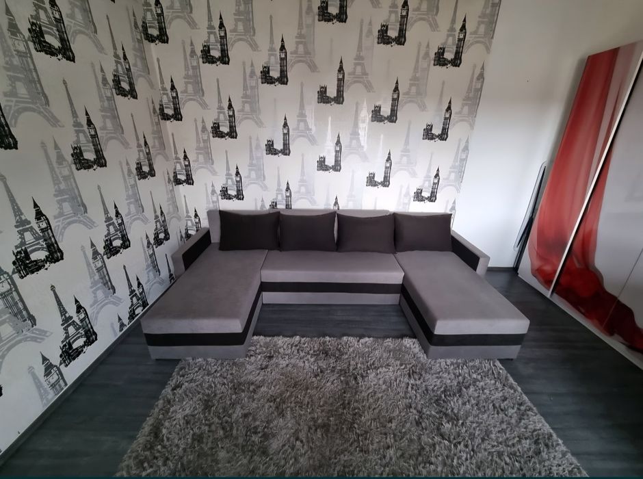 Canapea in forma de U, 138 cm l/285 cm L