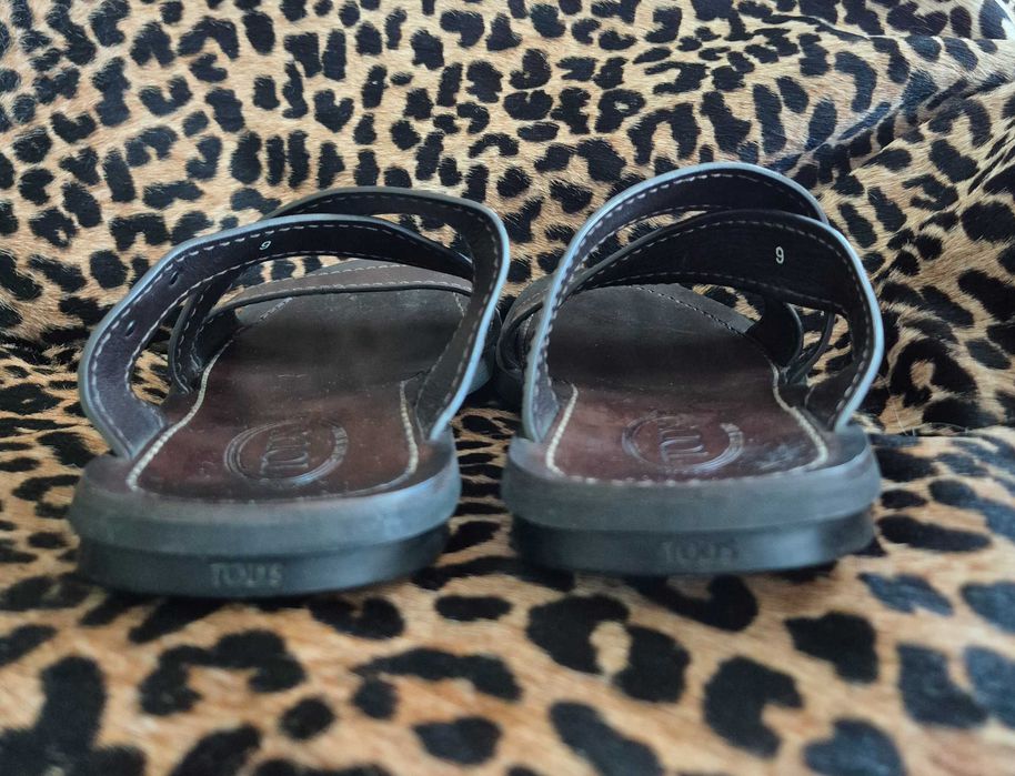 Оригинални кожени сандали / чехли Tod's (Тодс) 43 р– Естествена кожа