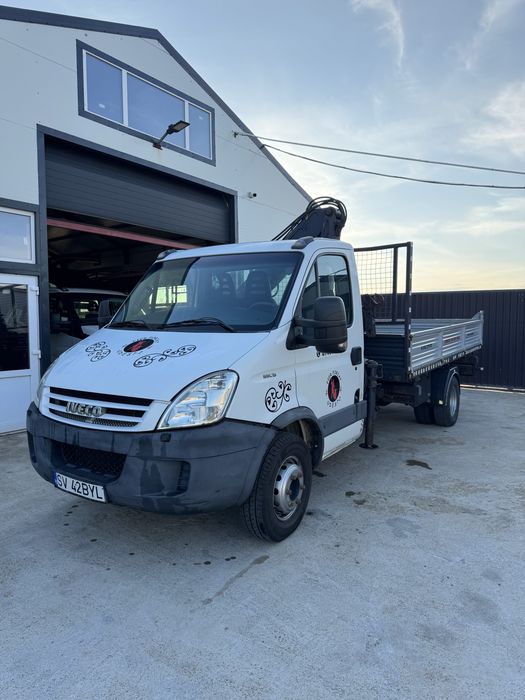 Iveco Daily 65C15 3.0 / 150 CP / MACARA / BENĂ 3 PĂRȚI / 2008