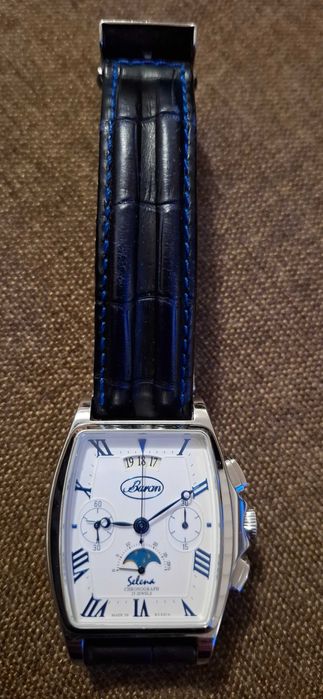 Buran Selena, ceas mecanic cu cronograf si fazele lunii