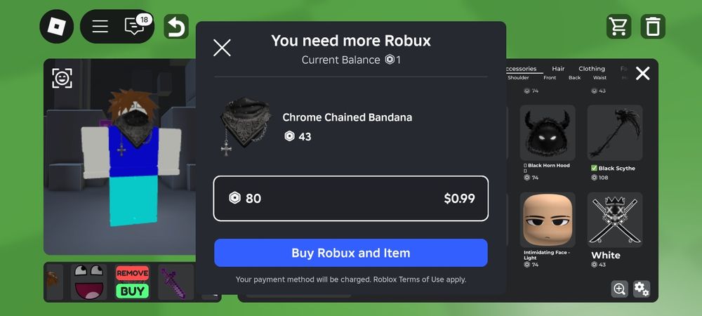 Продаю роблокс аккаунт