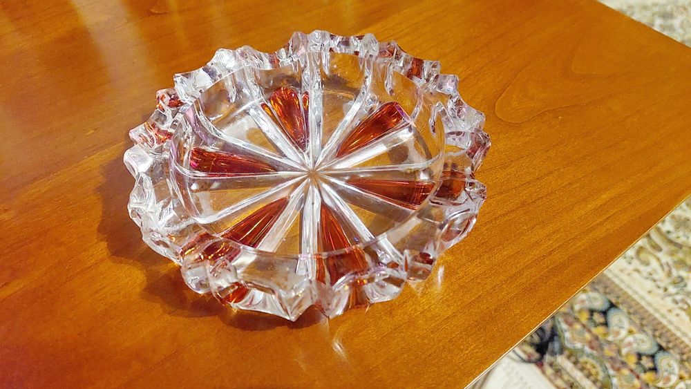 Scrumiera sticla Murano colorata VINTAGE tavita chei monede etc