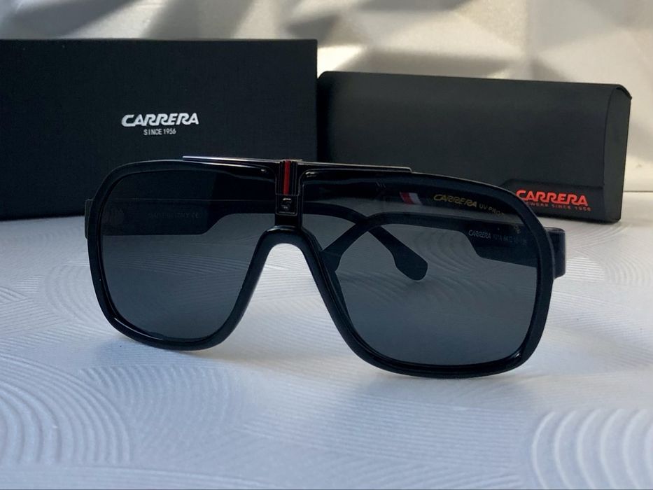 Мъжки слънчеви очила маска carrera 2 цвята черни
