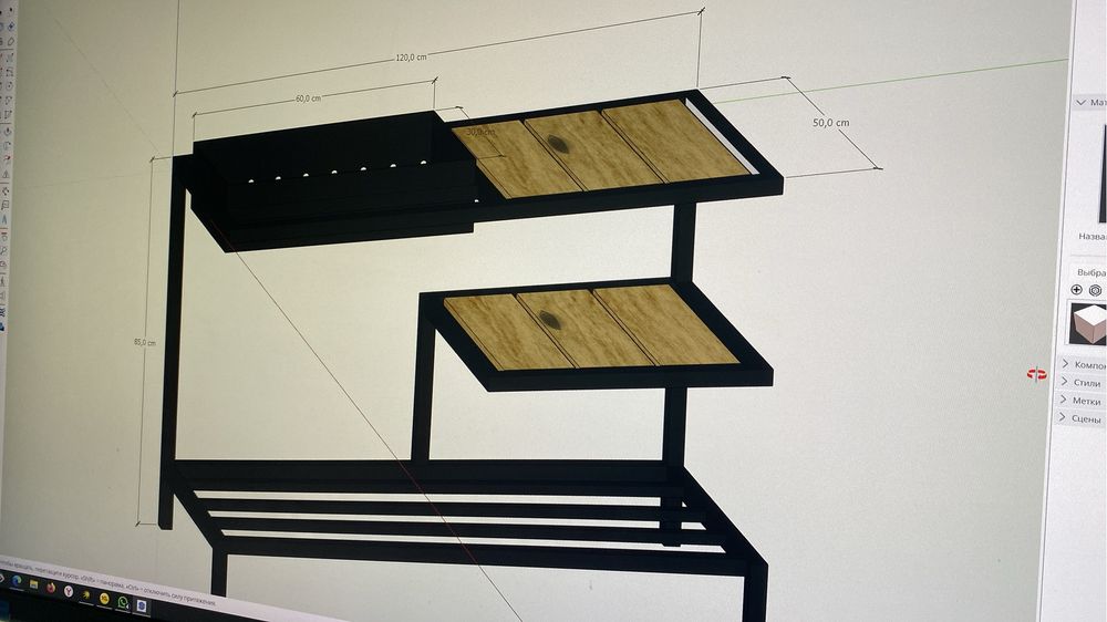 Мангал В стиле LoFt ( новый )