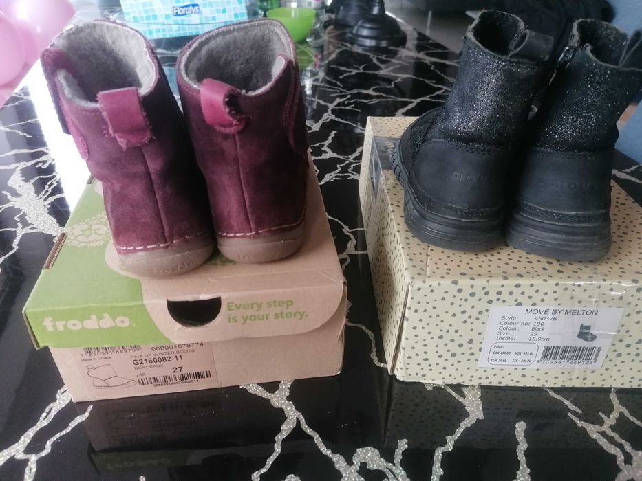 Ghete copii barefoot Froddo si Move by Melton