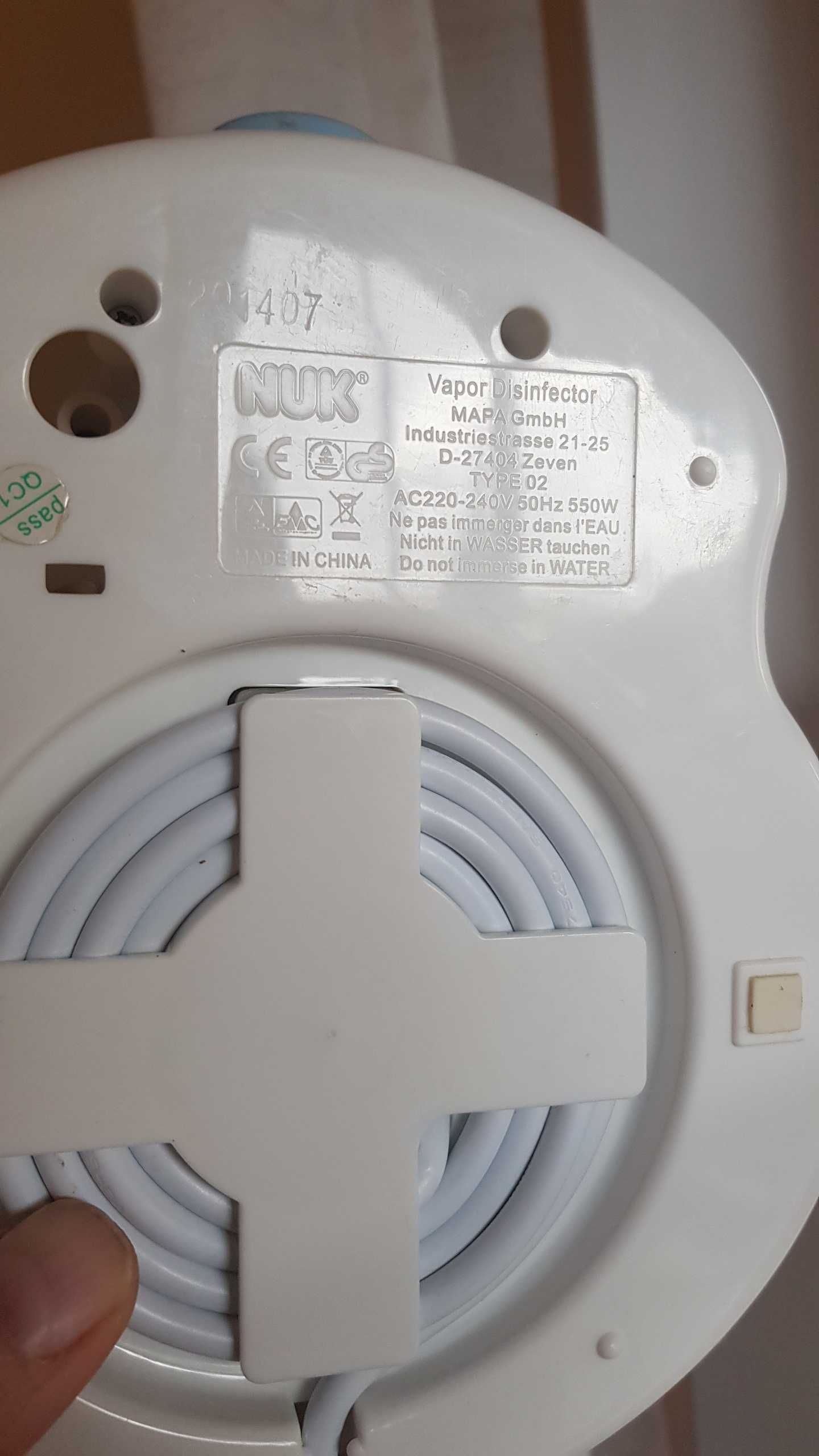 Nuk store vapor disinfector