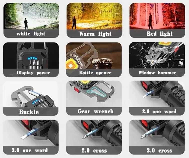 Lanterna multifunctionala de urgenta Led 5 in 1