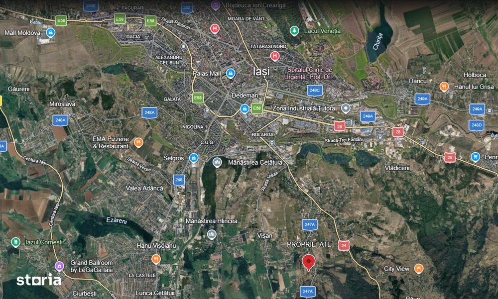 Bucium la 7km de centrul Iasului, loturi de 780mp priveliste splendida