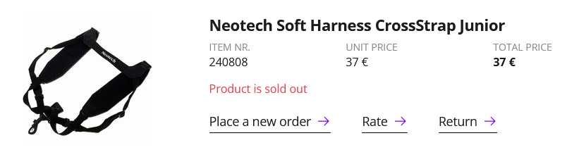 Детски страп/ремък за саксофон Neotech Soft Harness CrossStrap Junior