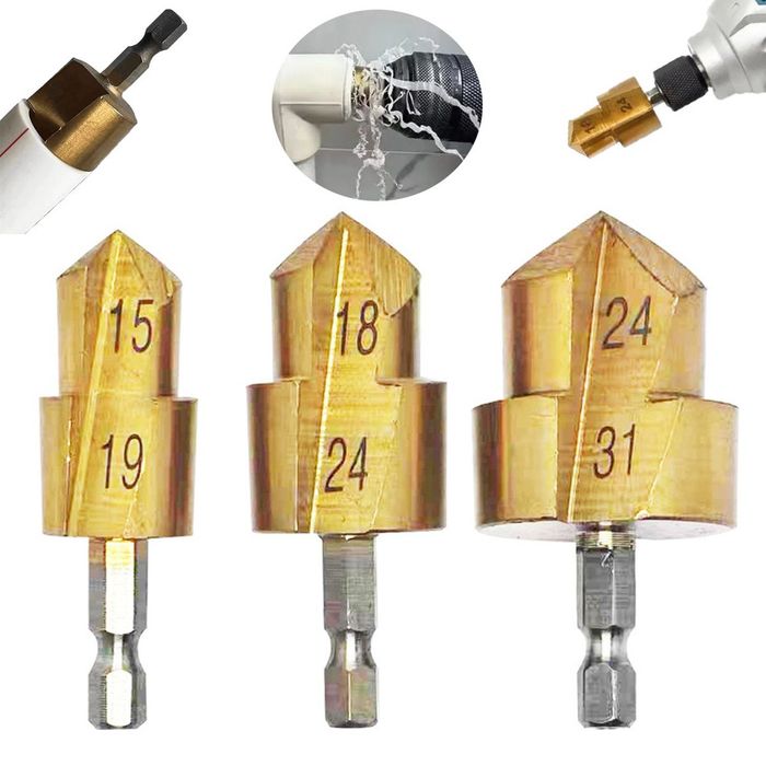 Набор сверло насадка для пластиковых труб 20/25/32. Утюг для пайки