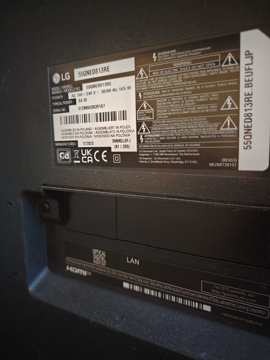 Телевизор 55 инча LG ЗА ЧАСТИ