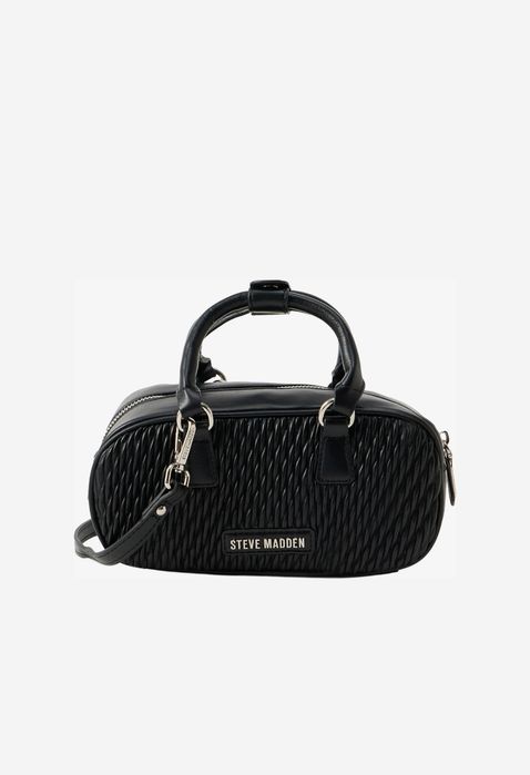Steve Madden – дамска чанта тип bowling bag, черна