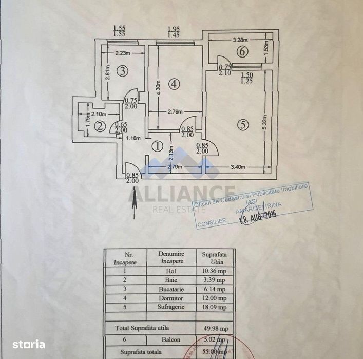 Piata Voievozilor, apartament cu 2 camere, decomandat
