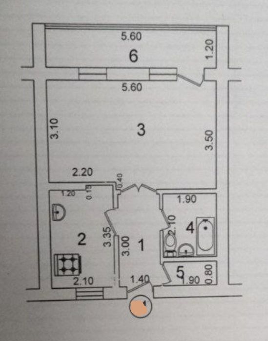 11 квартал. 1 ком .42м2. Ипотеку можно